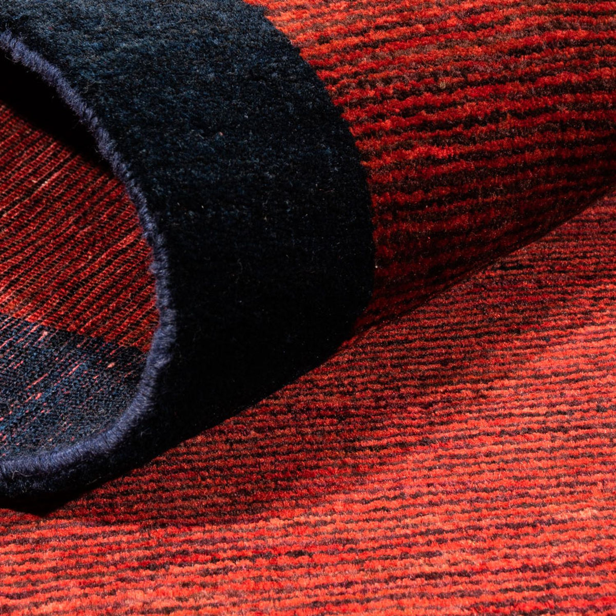 Alfombra de pasillo Alfombra Gabbeh - Persa - 193 x 80 cm - rojo vino