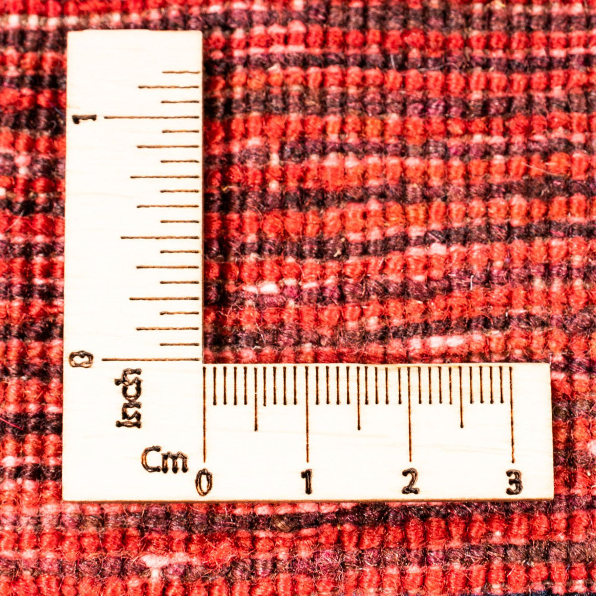 Alfombra de pasillo Alfombra Gabbeh - Persa - 193 x 80 cm - rojo vino