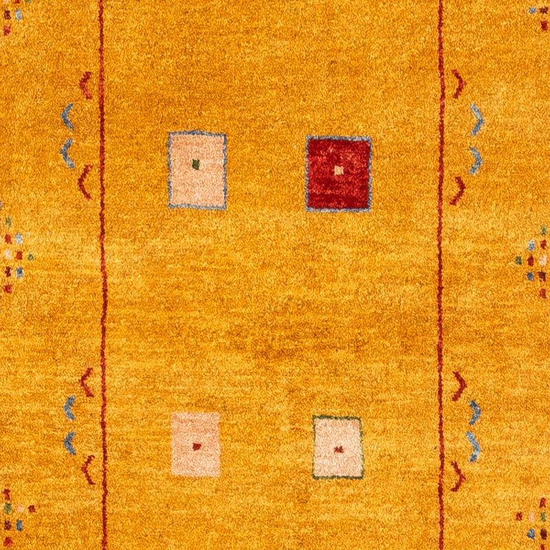 Alfombra de pasillo Alfombra Gabbeh - Persa - 204 x 84 cm - oro