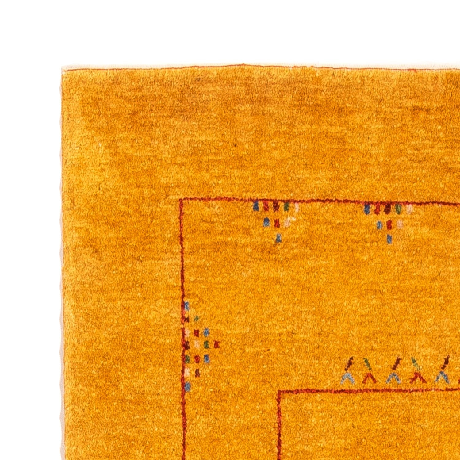 Alfombra de pasillo Alfombra Gabbeh - Persa - 204 x 84 cm - oro