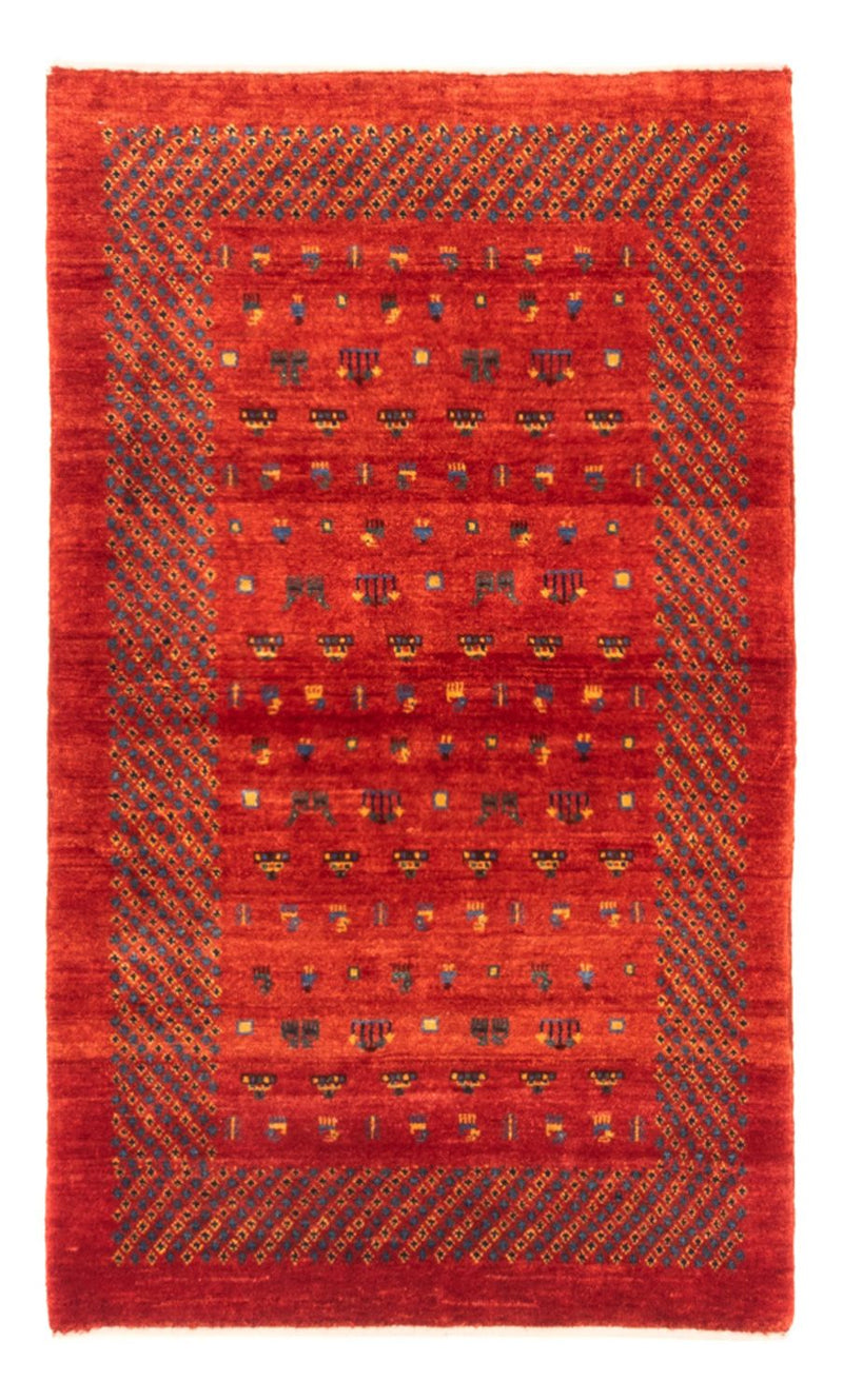 Alfombra Gabbeh - Persa - 130 x 79 cm - rojo