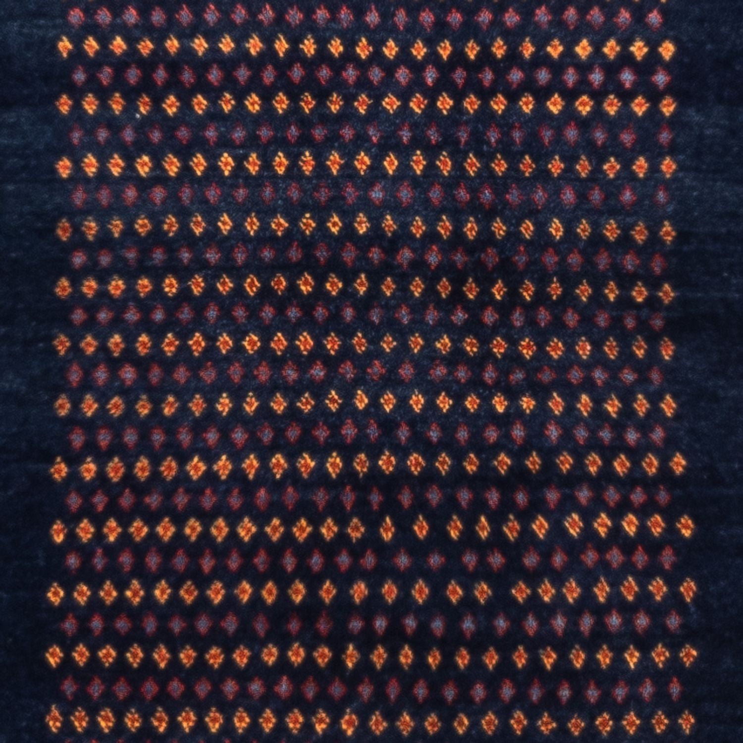 Alfombra Gabbeh - Persa - 128 x 82 cm - azul oscuro
