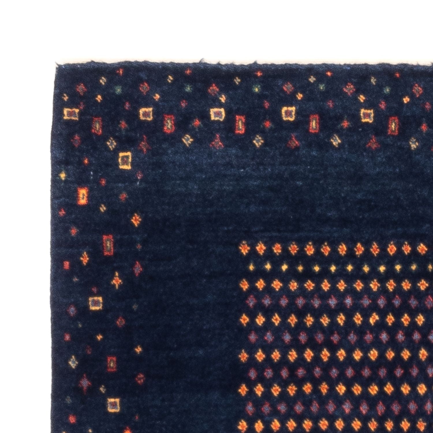Alfombra Gabbeh - Persa - 128 x 82 cm - azul oscuro