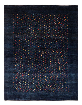 Alfombra Gabbeh - Persa - 201 x 152 cm - azul oscuro