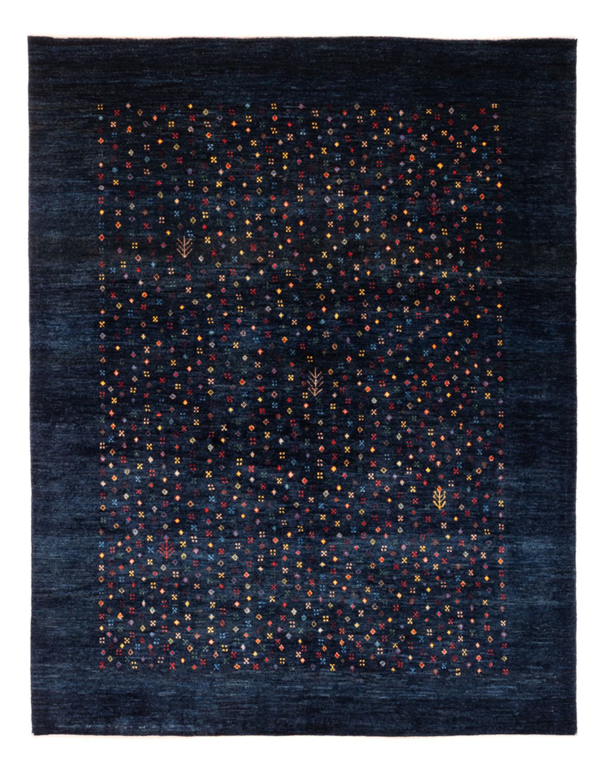 Alfombra Gabbeh - Persa - 201 x 152 cm - azul oscuro