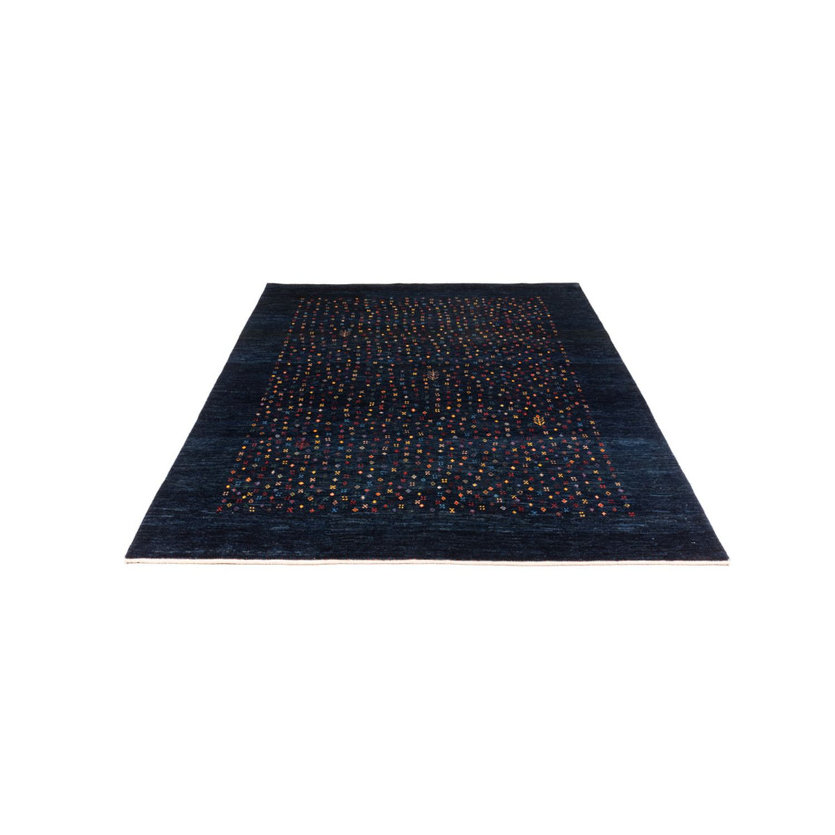 Alfombra Gabbeh - Persa - 201 x 152 cm - azul oscuro