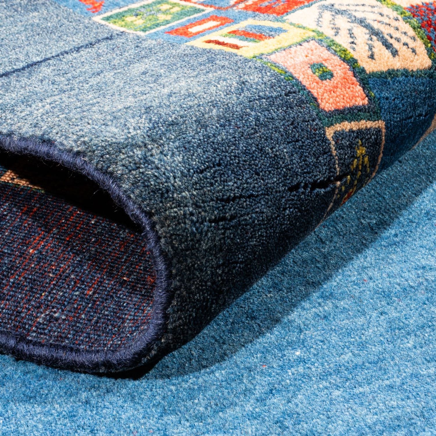 Alfombra Gabbeh - Persa - 190 x 110 cm - azul