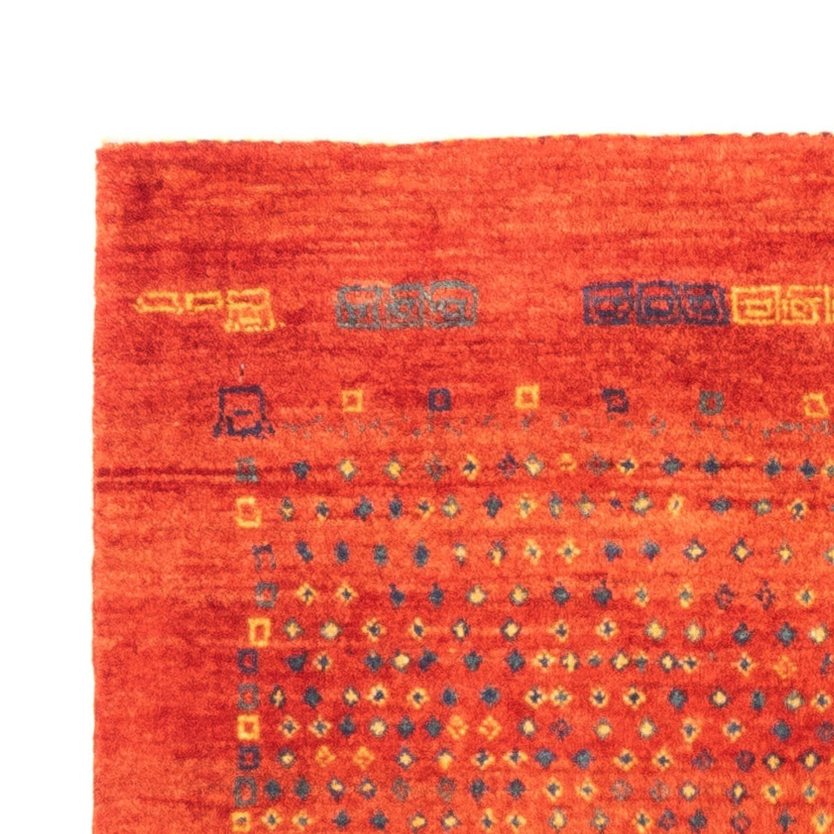 Alfombra Gabbeh - Persa - 128 x 80 cm - rojo