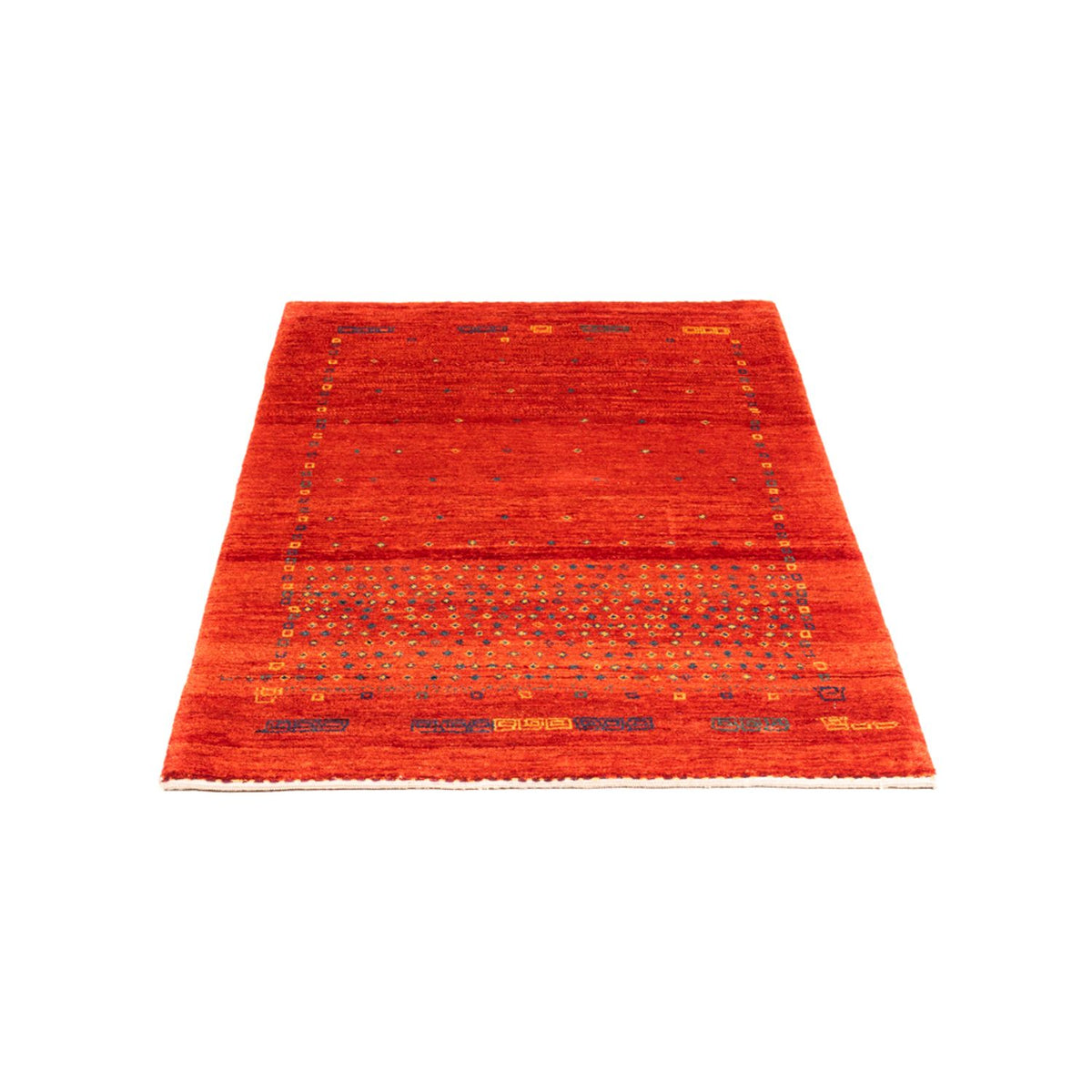 Alfombra Gabbeh - Persa - 128 x 80 cm - rojo