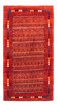 Alfombra Gabbeh - Persa - 144 x 80 cm - rojo