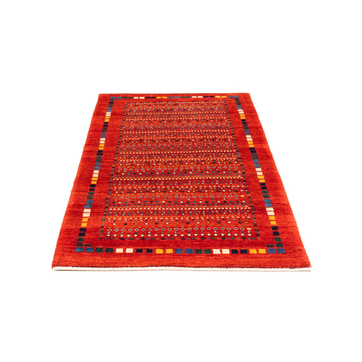 Alfombra Gabbeh - Persa - 144 x 80 cm - rojo