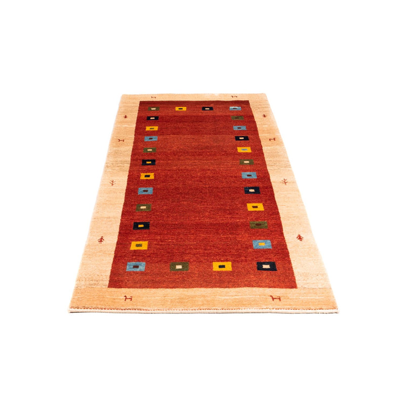 Alfombra de pasillo Alfombra Gabbeh - Persa - 190 x 79 cm - rojo