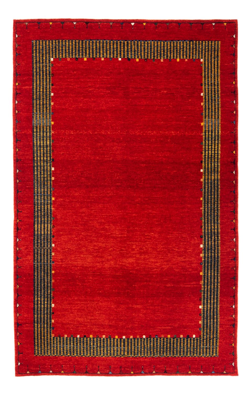 Alfombra Gabbeh - Persa - 185 x 122 cm - rojo
