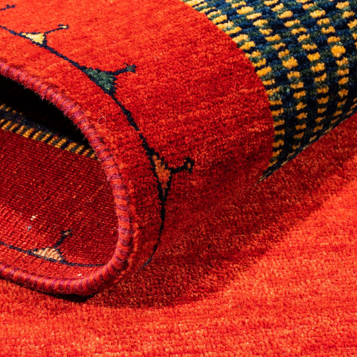 Alfombra Gabbeh - Persa - 185 x 122 cm - rojo