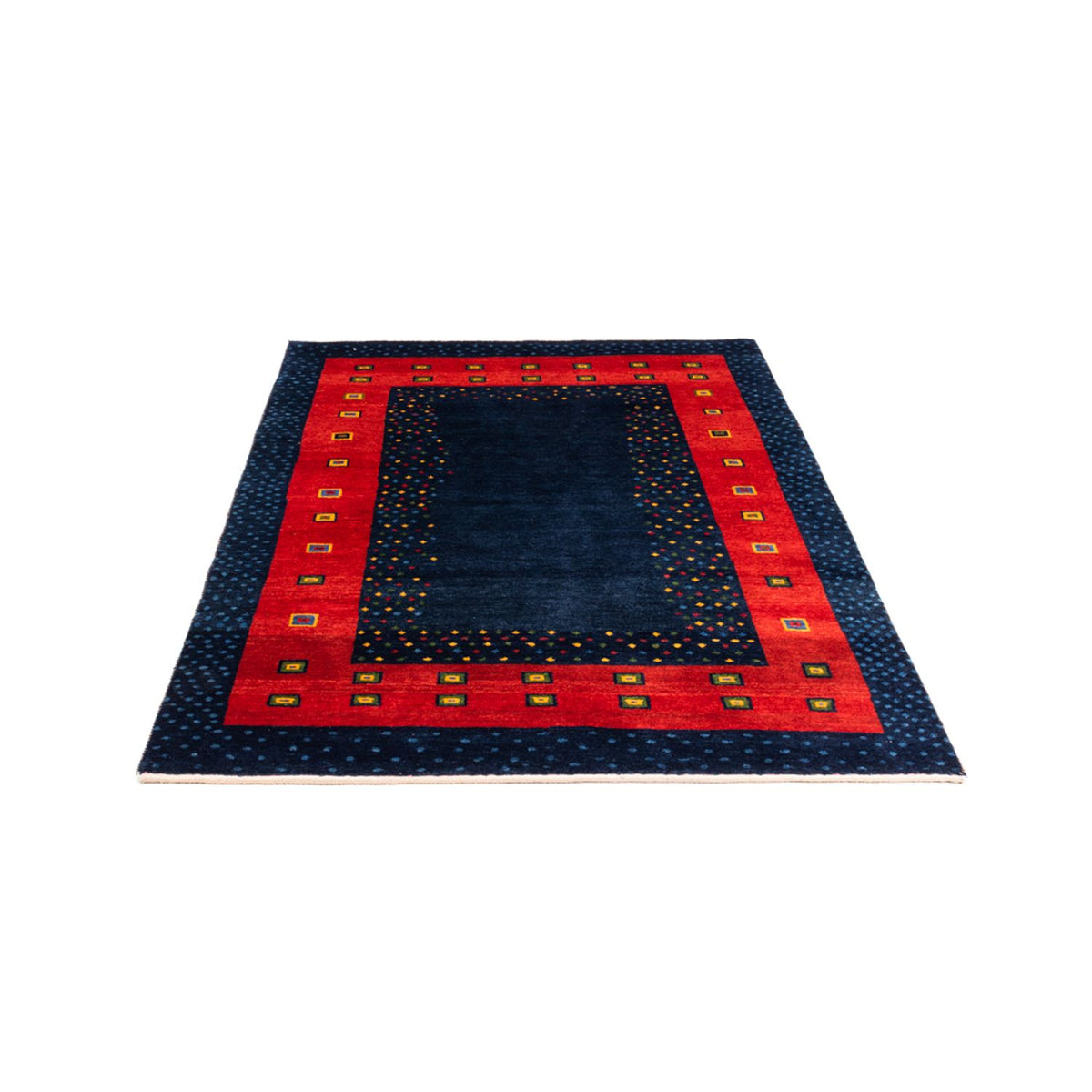 Alfombra Gabbeh - Persa - 176 x 123 cm - azul oscuro