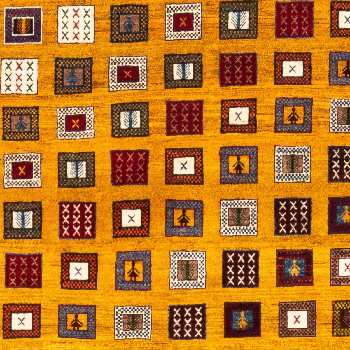 Alfombra Gabbeh - Persa - 195 x 150 cm - oro