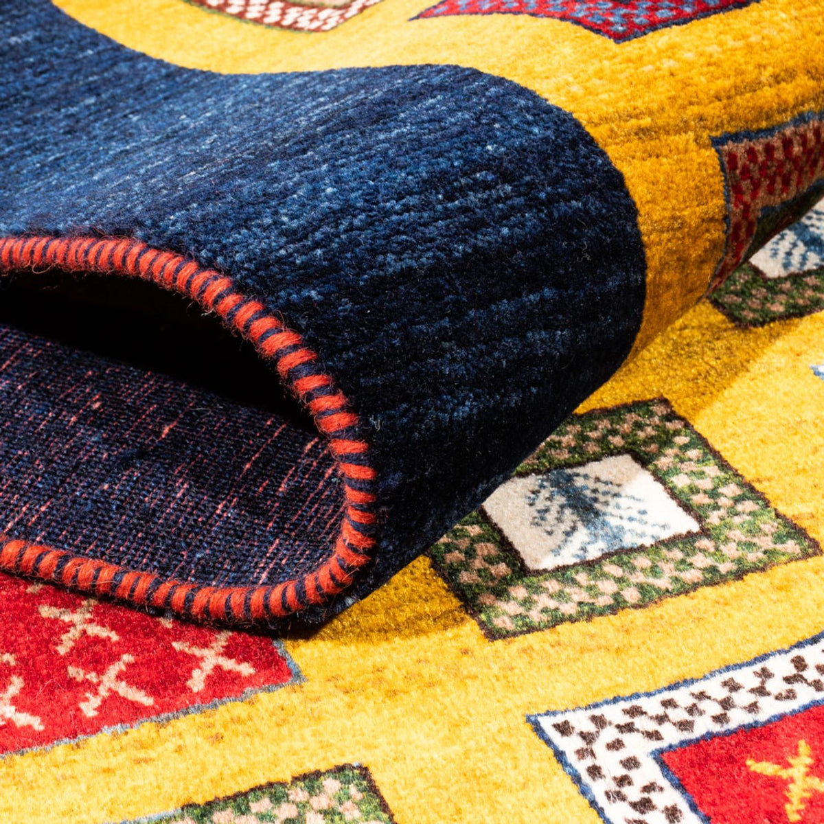 Alfombra Gabbeh - Persa - 195 x 150 cm - oro