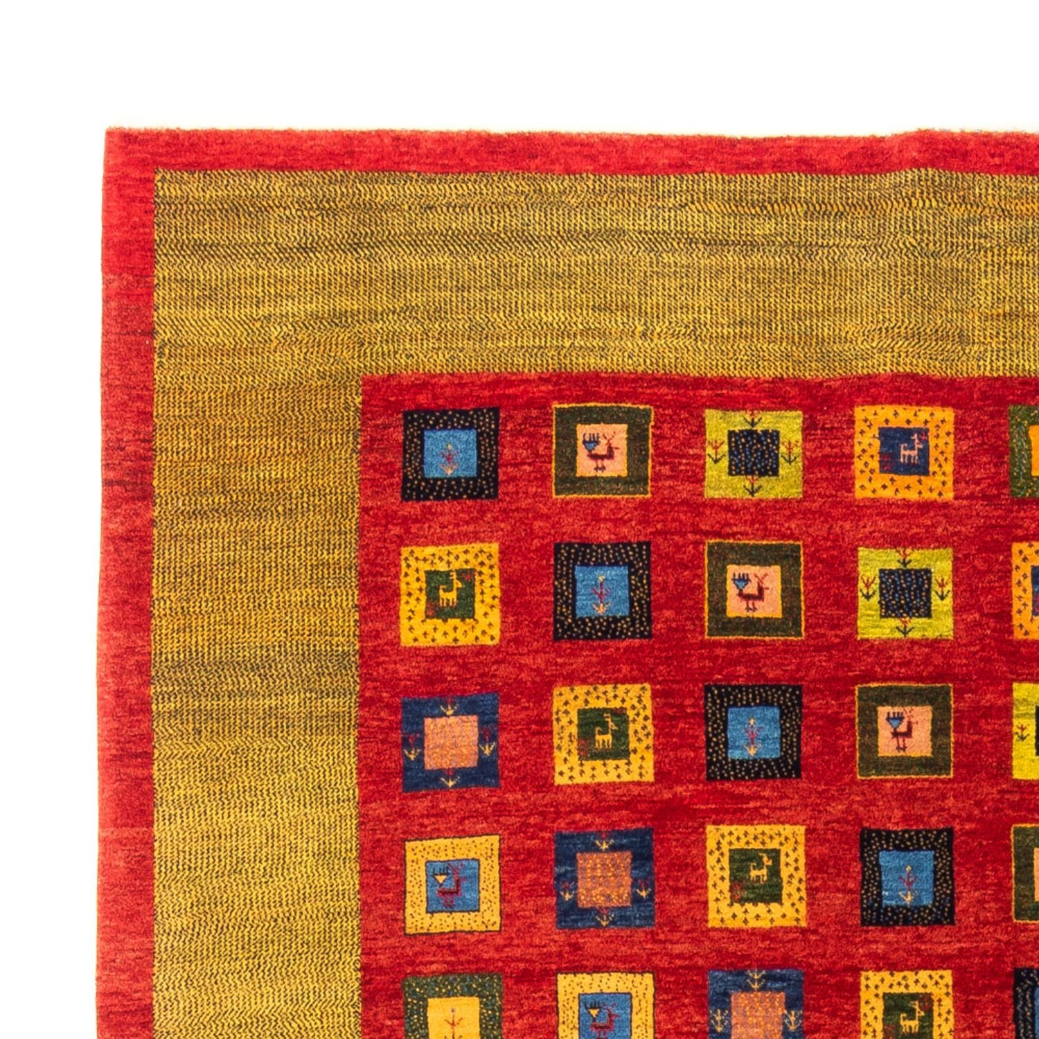 Alfombra Gabbeh - Persa - 242 x 186 cm - rojo
