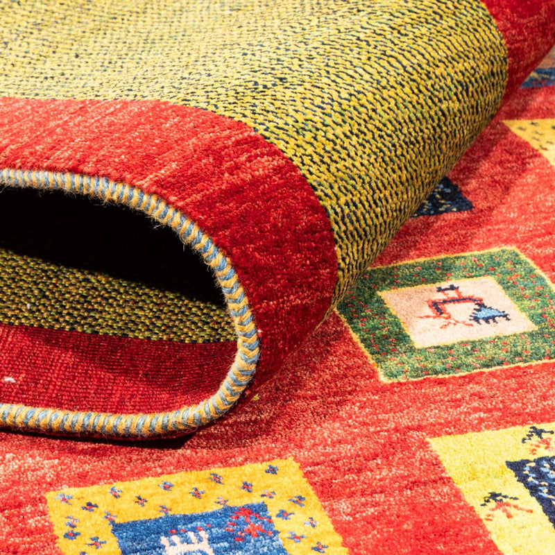 Alfombra Gabbeh - Persa - 242 x 186 cm - rojo