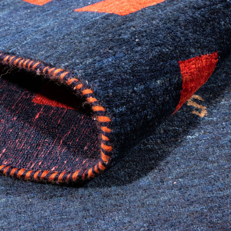 Alfombra Gabbeh - Persa - 200 x 146 cm - azul oscuro