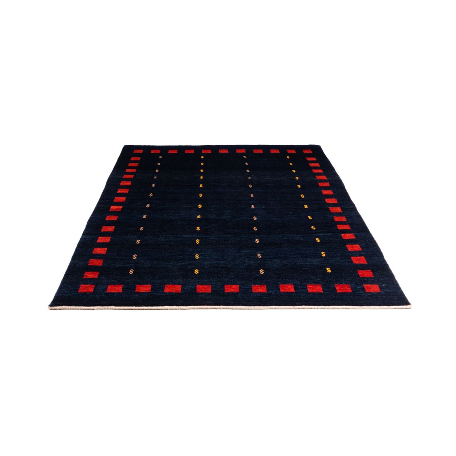 Alfombra Gabbeh - Persa - 200 x 146 cm - azul oscuro