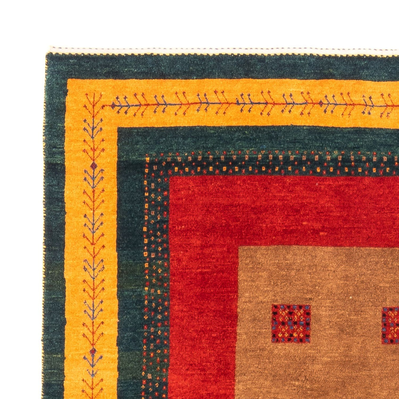 Gabbeh persa Alfombra 197x155cm - Perserteppich Wollteppich