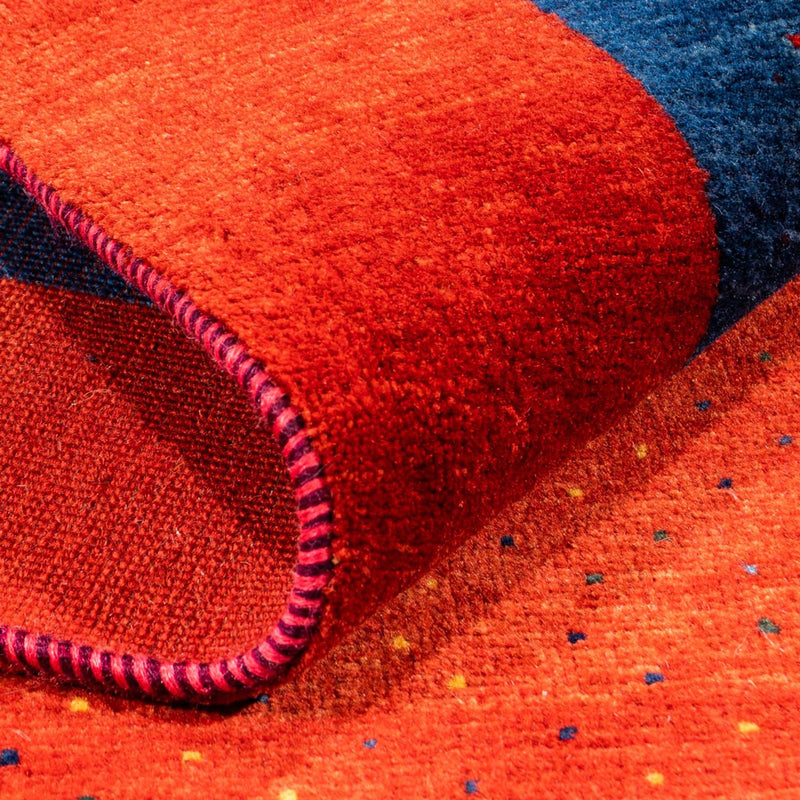 Alfombra Gabbeh - Persa - 158 x 103 cm - rojo