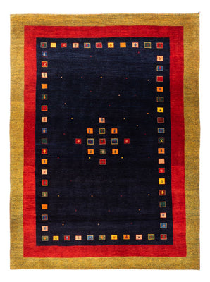 Alfombra Gabbeh - Persa - 216 x 158 cm - azul oscuro