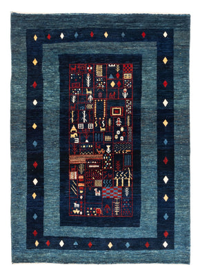 Alfombra Gabbeh - Persa - 173 x 124 cm - azul