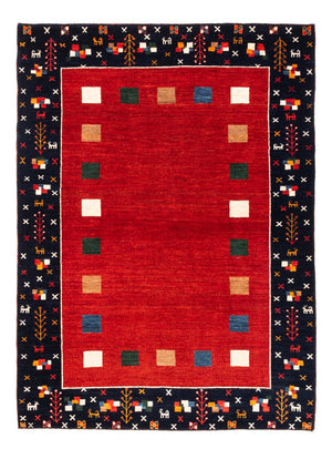 Alfombra Gabbeh - Persa - 172 x 126 cm - rojo