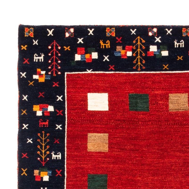 Alfombra Gabbeh - Persa - 172 x 126 cm - rojo