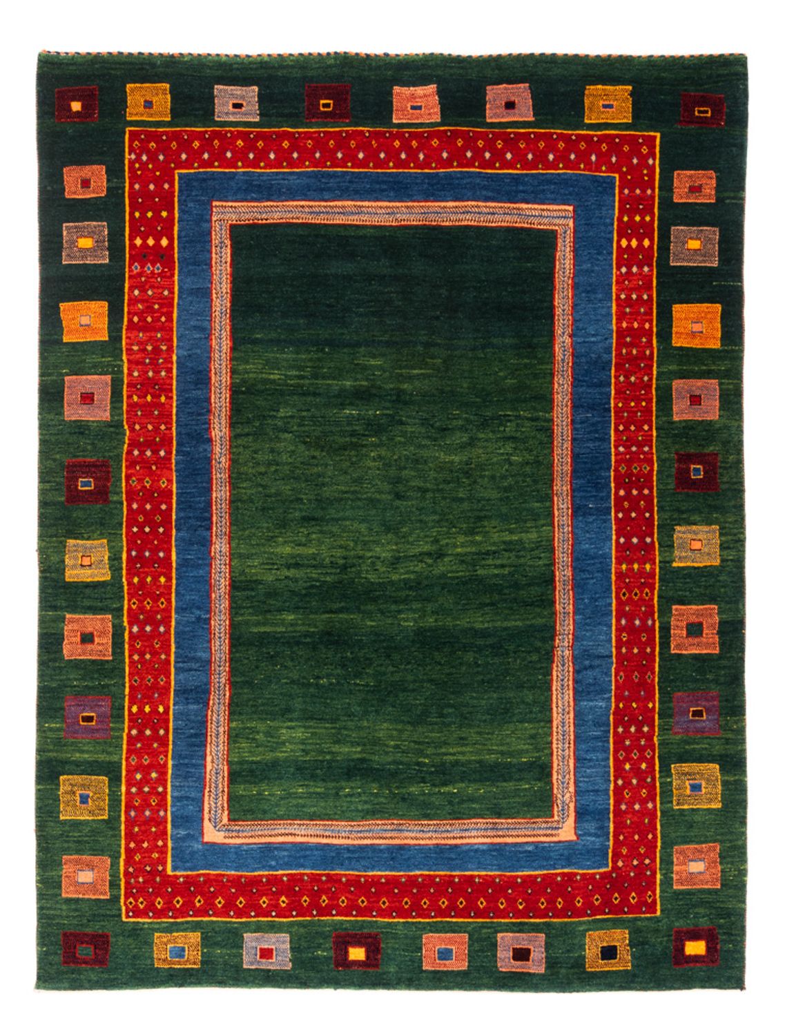 Alfombra Gabbeh - Persa - 195 x 150 cm - verde