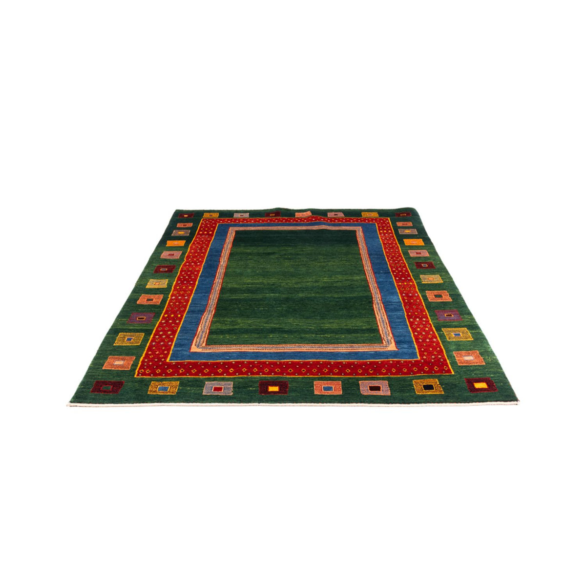 Alfombra Gabbeh - Persa - 195 x 150 cm - verde
