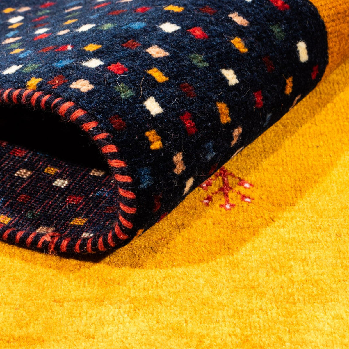 Alfombra Gabbeh - Persa - 180 x 132 cm - oro