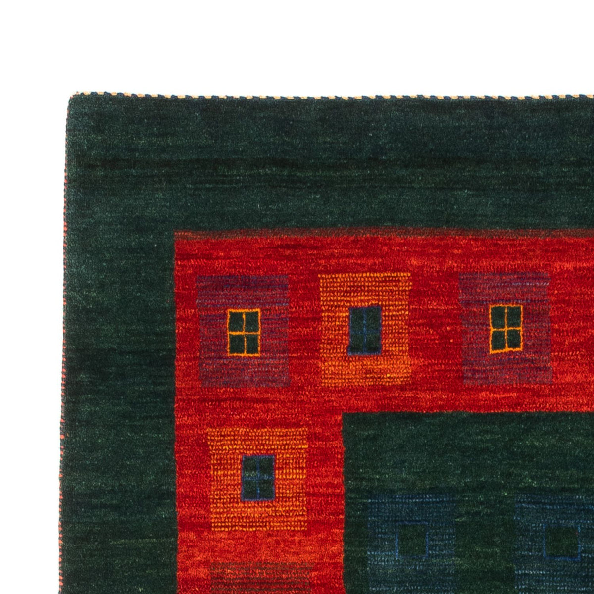 Alfombra Gabbeh - Persa - 204 x 122 cm - verde