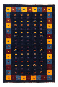 Alfombra Gabbeh - Persa - 152 x 102 cm - azul oscuro