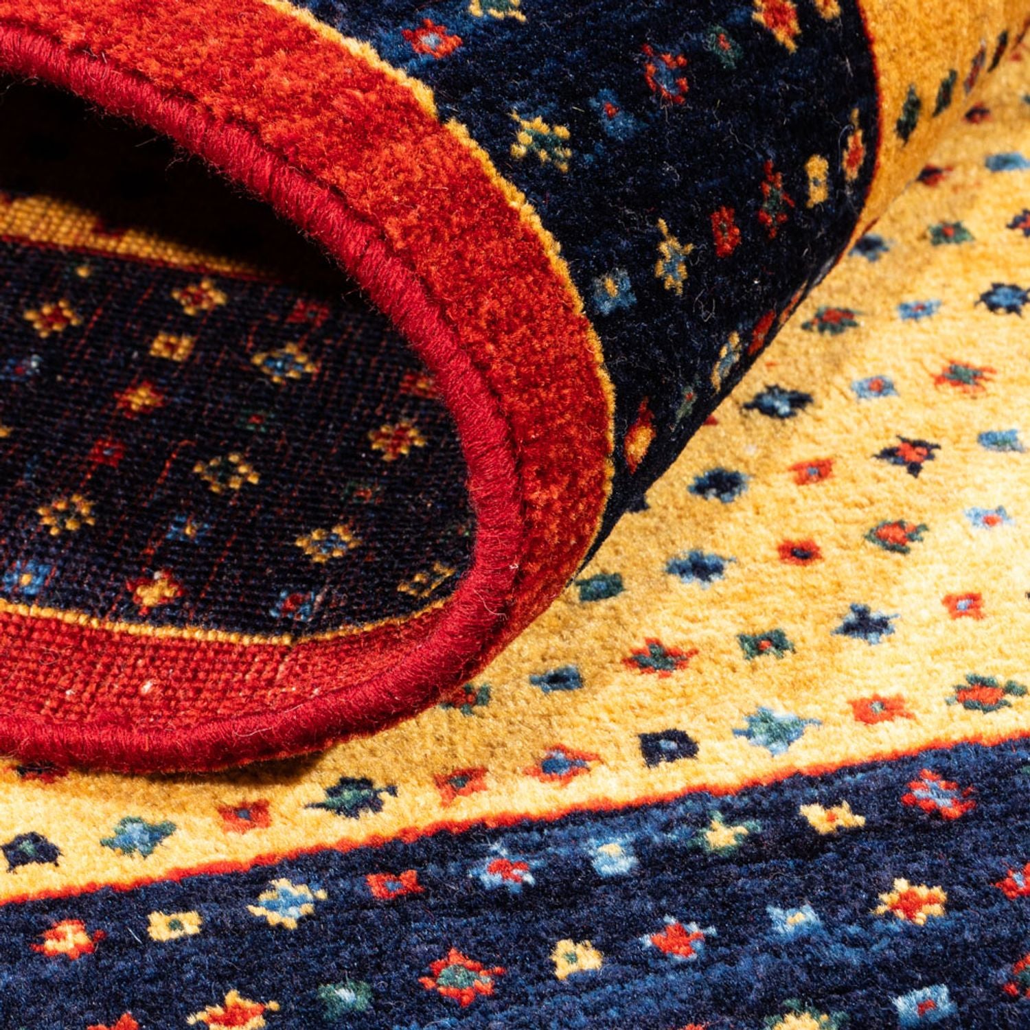 Alfombra Gabbeh - Persa - 129 x 80 cm - oro