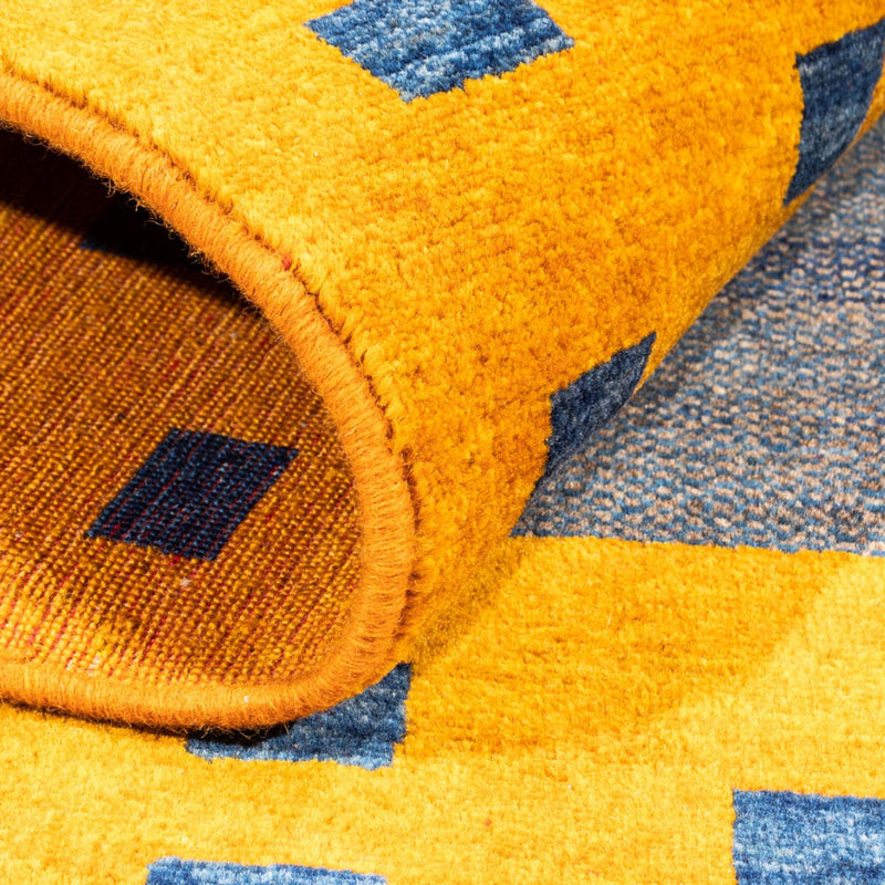 Alfombra Gabbeh - Persa - 137 x 102 cm - azul claro