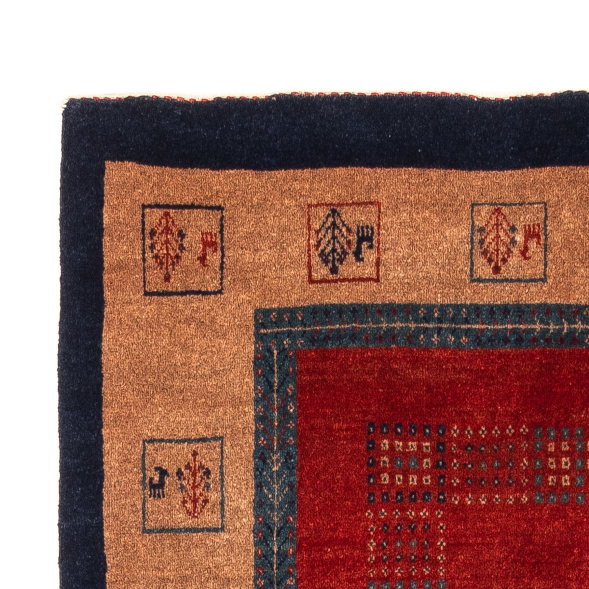 Alfombra Gabbeh - Persa - 158 x 109 cm - rojo