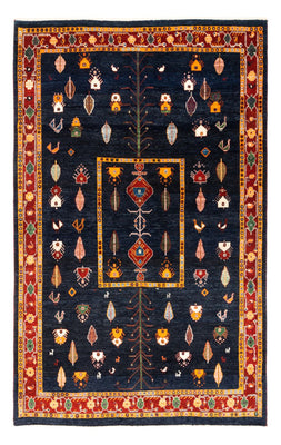 Alfombra Gabbeh - Persa - 235 x 150 cm - azul oscuro