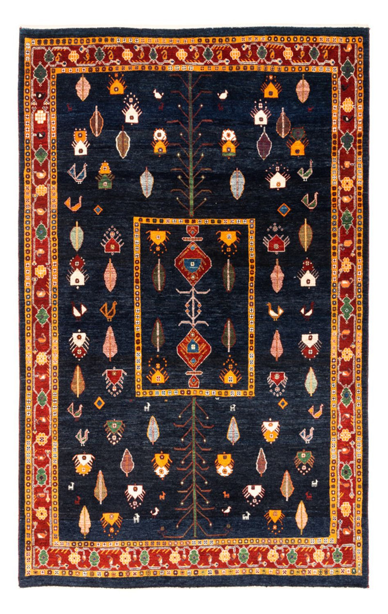 Alfombra Gabbeh - Persa - 235 x 150 cm - azul oscuro