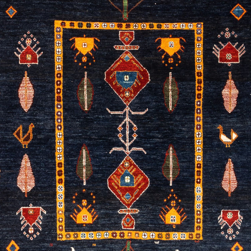 Alfombra Gabbeh - Persa - 235 x 150 cm - azul oscuro
