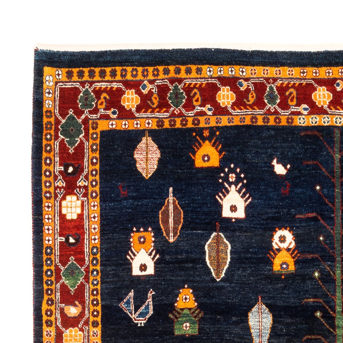 Gabbeh persa Alfombra 150x235cm - Perserteppich Wollteppich