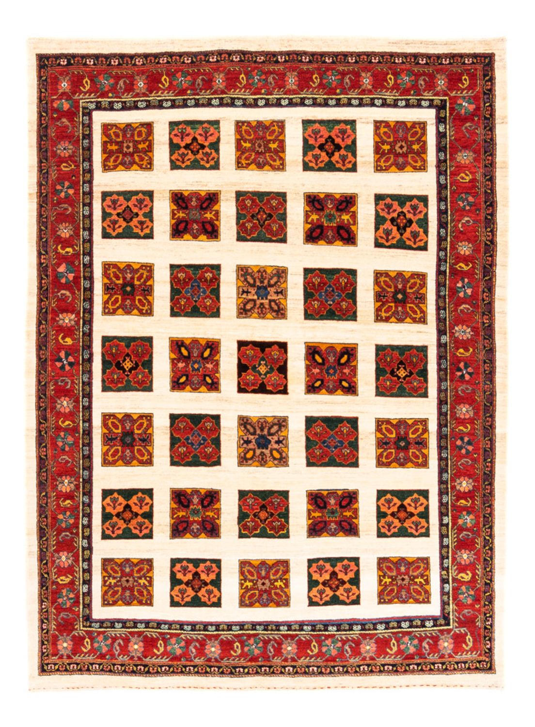 Alfombra Gabbeh - Persa - 204 x 157 cm - crema