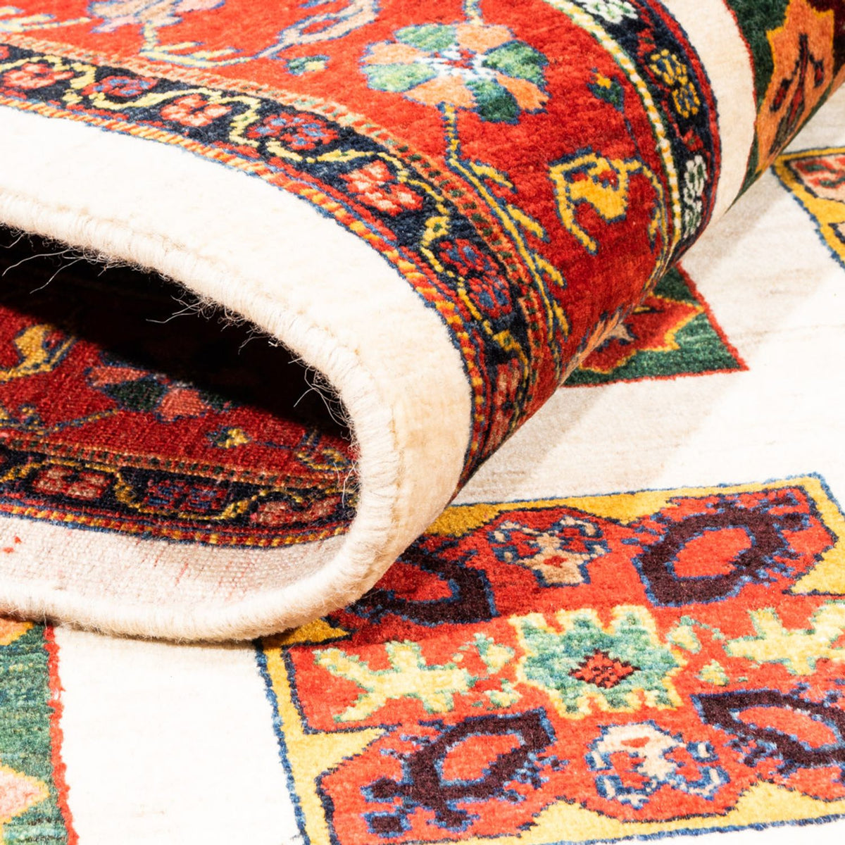 Alfombra Gabbeh - Persa - 204 x 157 cm - crema