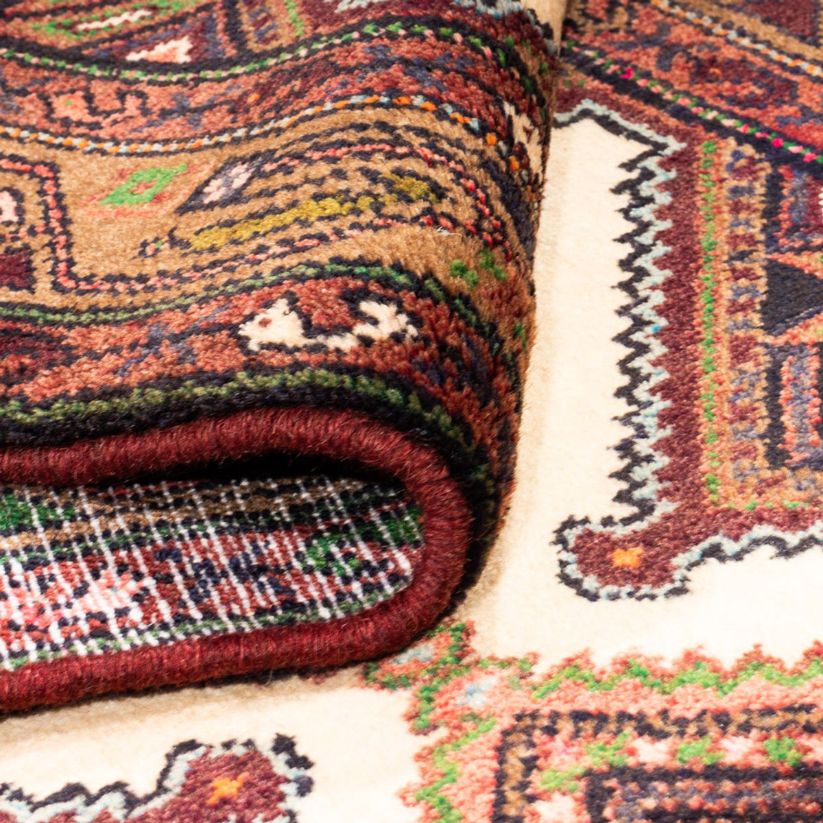 Alfombra de pasillo Alfombra persa - Nómada - 307 x 82 cm - crema