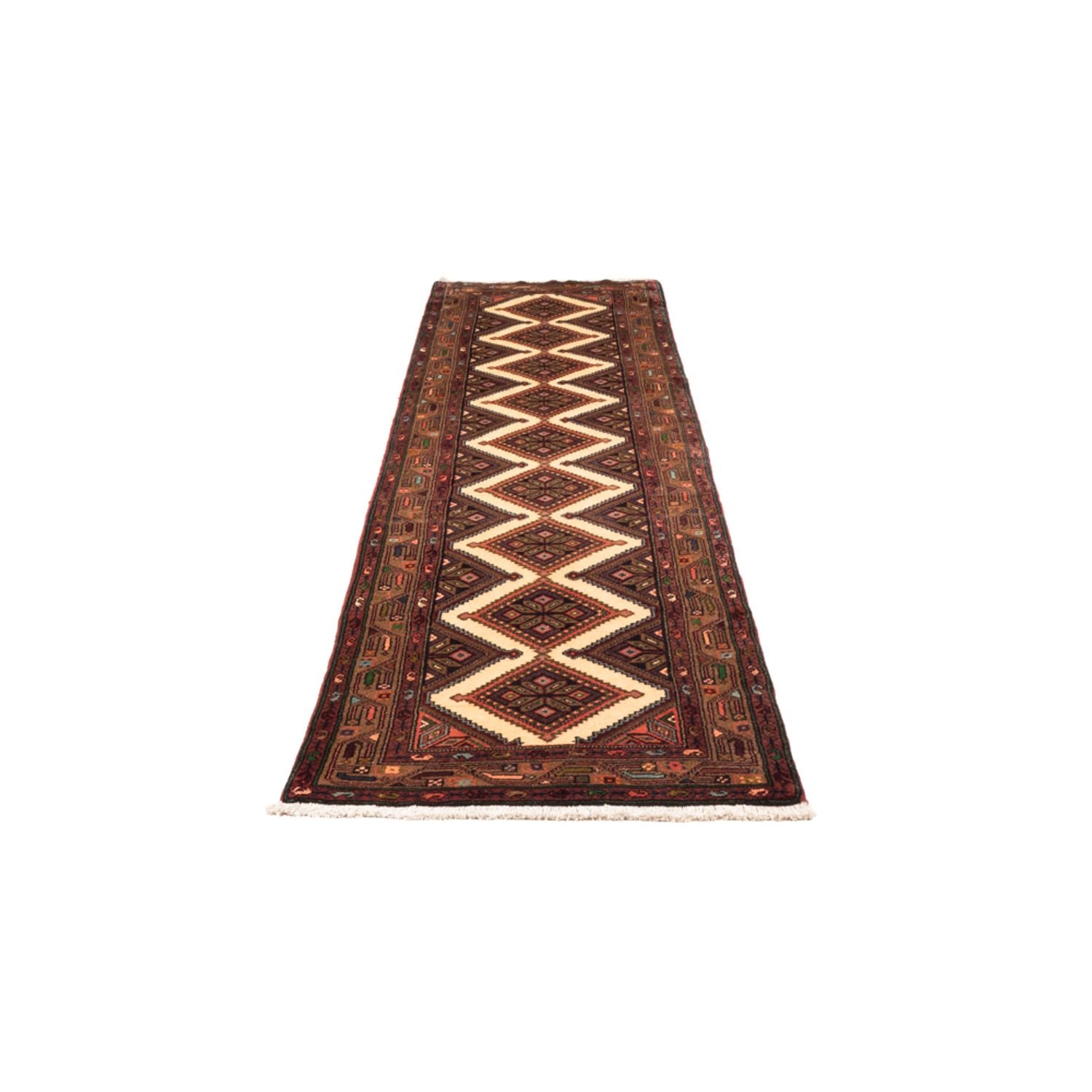 Alfombra de pasillo Alfombra persa - Nómada - 307 x 82 cm - crema