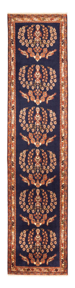 Alfombra de pasillo Alfombra persa - Nómada - 278 x 75 cm - azul oscuro
