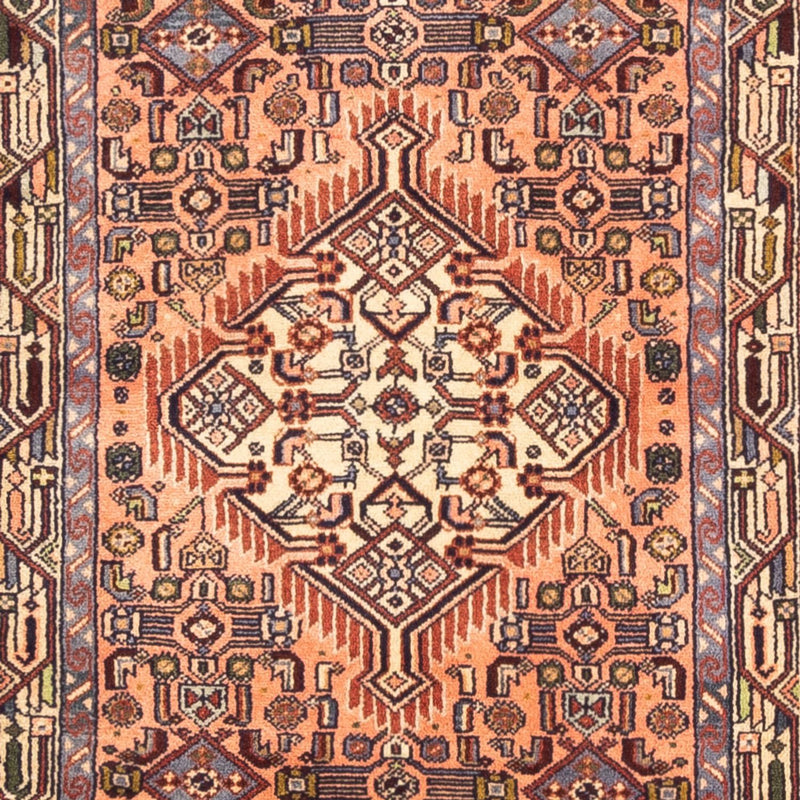 Alfombra de pasillo Alfombra persa - Nómada - 284 x 80 cm - salmón
