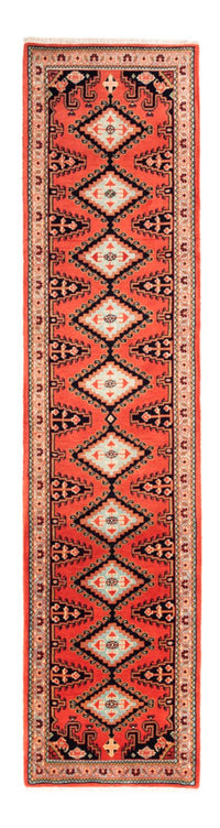 Alfombra de pasillo Alfombra Kelim - Oriental - 310 x 75 cm - rojo